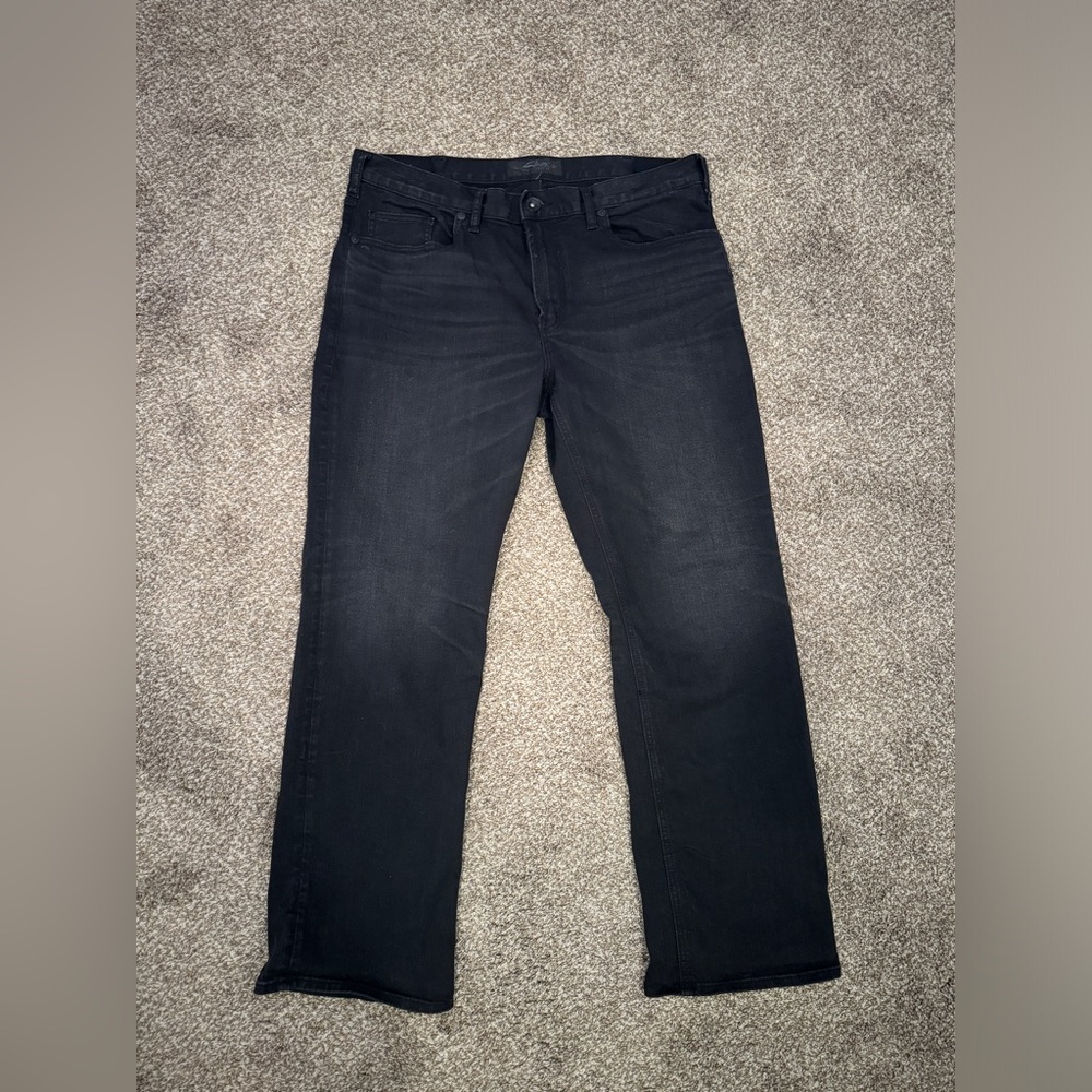 Vintage black denim straight leg jeans